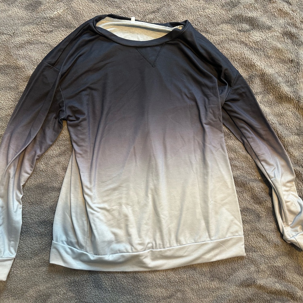 Gradient Long Sleeve Top